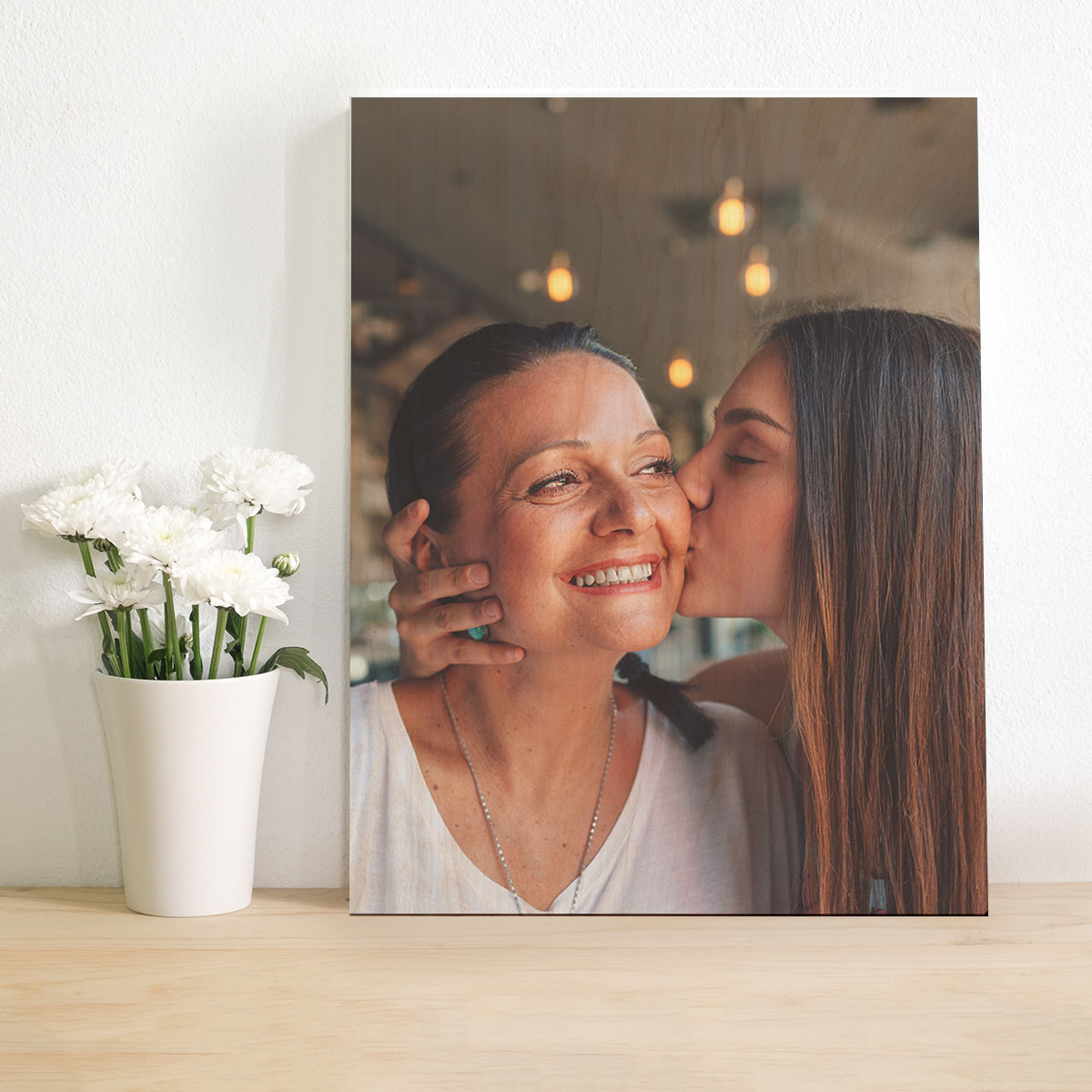 Personalisierbares Foto Holzbild weihnachtsgeschenk-mama