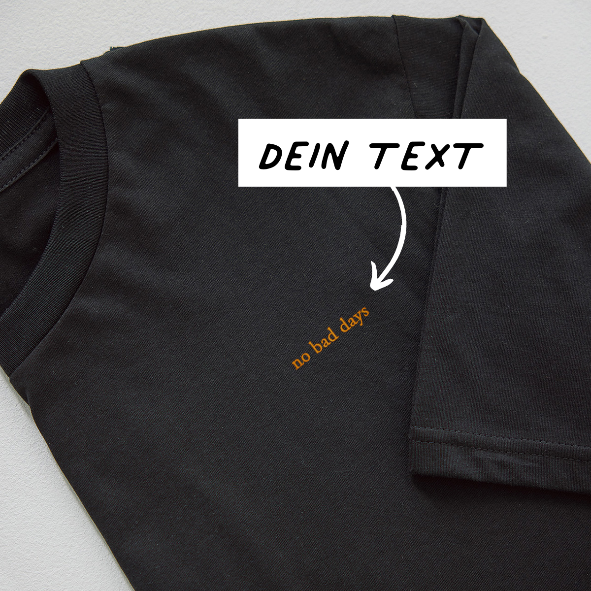 Besticktes T-Shirt mit Text, personalisiert, personalisierbar, Vatertagsgeschenk, Geburtstagsgeschenk, Geschenk Männer, Geschenk Freund, Geschenk Bruder, Geschenke Frauen, Geschenke Freundin, Geschenk Schwester, Witzige Geschenke, Romantische Geschenke, Hochzeitsgeschenk, Kleine Geschenke, Geschenk, Geschenkidee