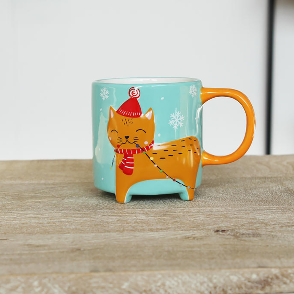 Katzen Tasse Winter Edition, Witzige Geschenke, Romantische Geschenke, Hochzeitsgeschenk, Kleine Geschenke, Geschenk, Geschenkidee