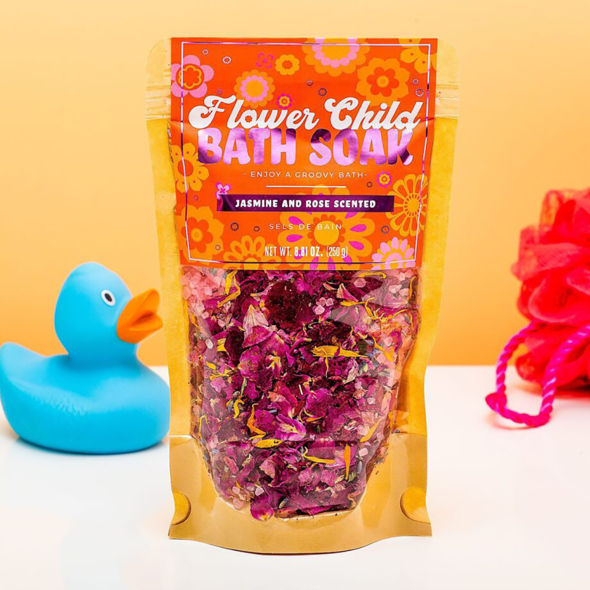 Badesalz mit Trockenblumen, Romantische Geschenke, Hochzeitsgeschenk, Kleine Geschenke, Geschenk, Geschenkidee