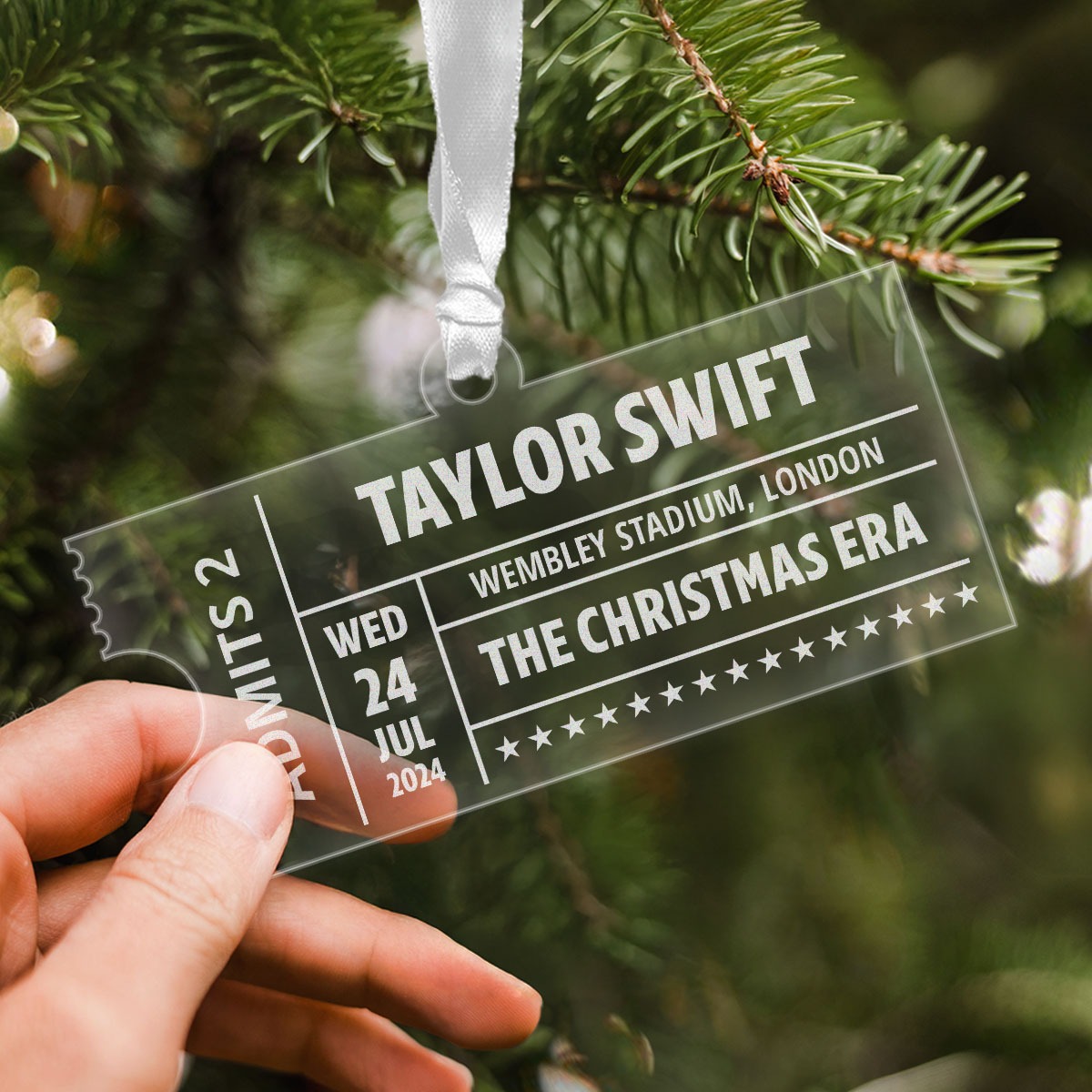 Personalisierbarer Acryl Anhänger als Konzertticket, Romantische Geschenke, Hochzeitsgeschenk, Kleine Geschenke, Geschenk, Geschenkidee