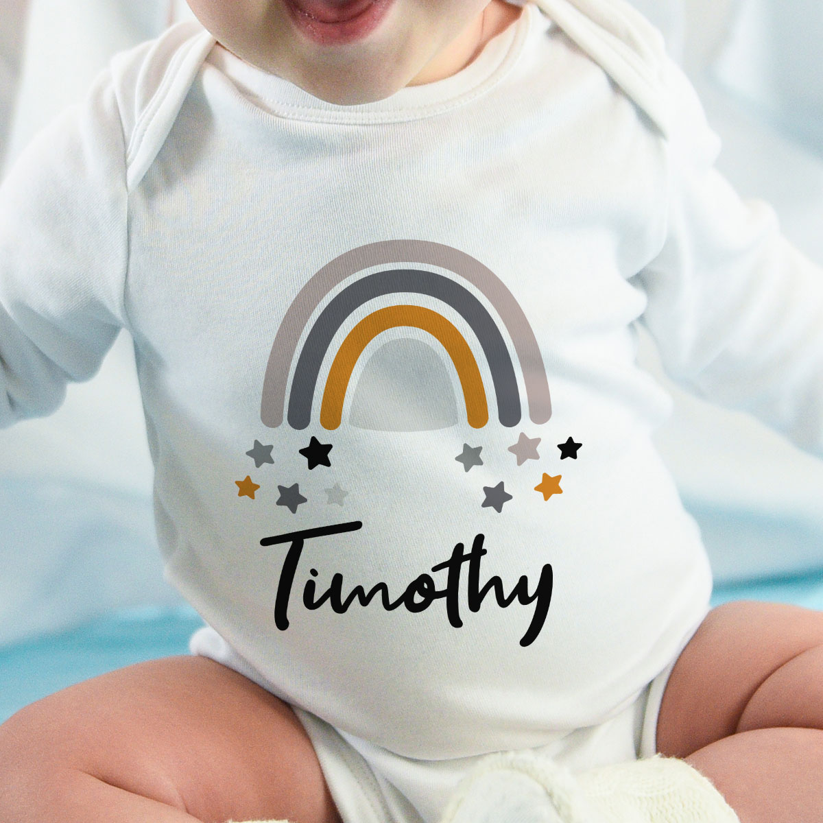 Personalisierbarer Babybody mit Name