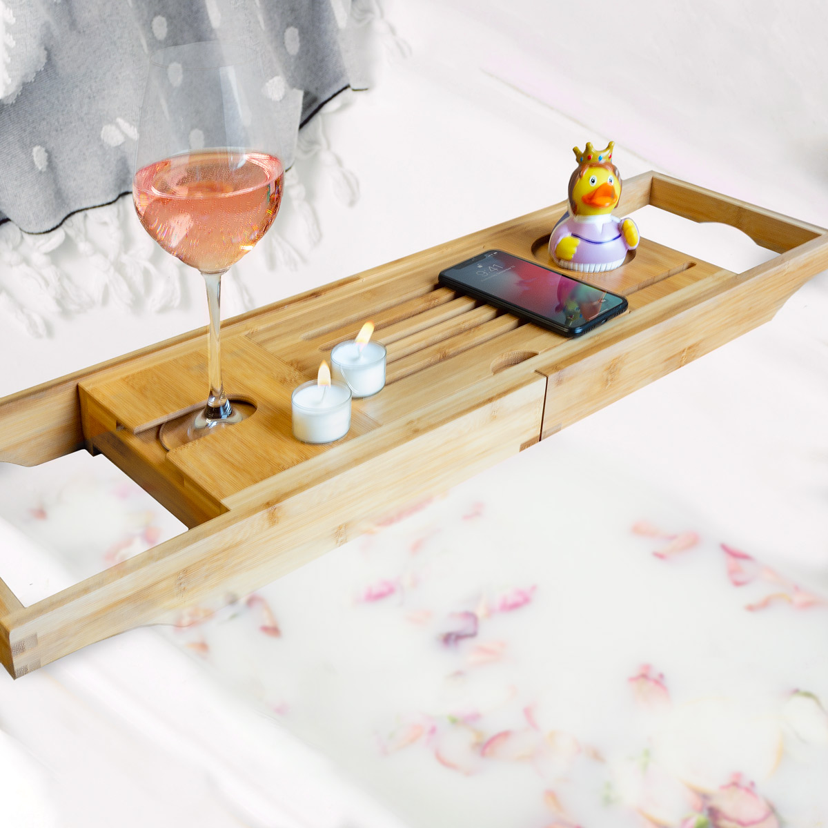 Bambus-Tablett mit Füßen, Geschenke Frauen, Geschenke Freundin, Geschenk Schwester, Geschenk Mama, Geschenk, Geschenkidee