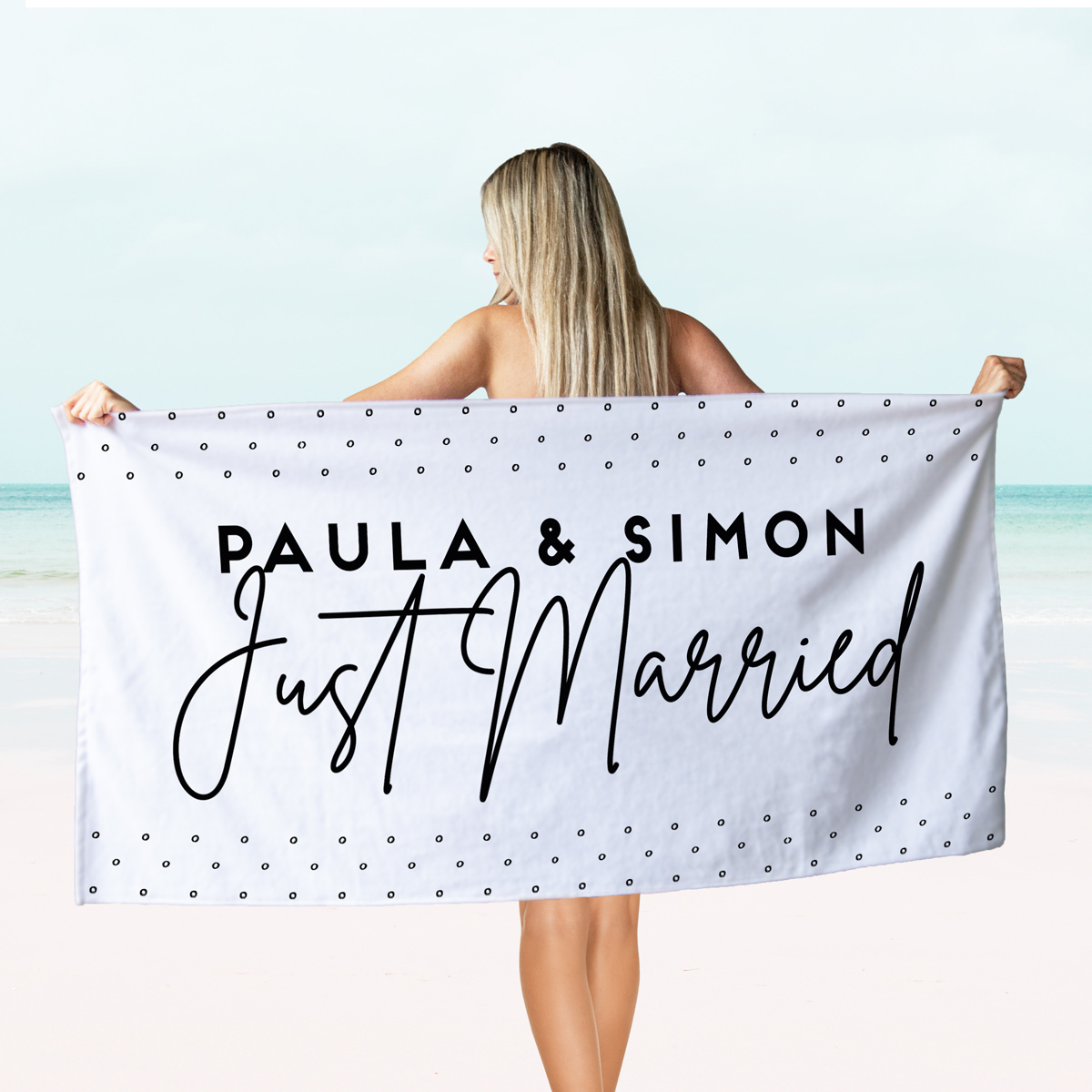 Personalisierbares Handtuch mit verschiedenen Hintergründen, Geburtstagsgeschenk, Geschenke Frauen, Geschenke Freundin, Geschenk Schwester, Romantische Geschenke, Hochzeitsgeschenk, Geschenk, Geschenkidee