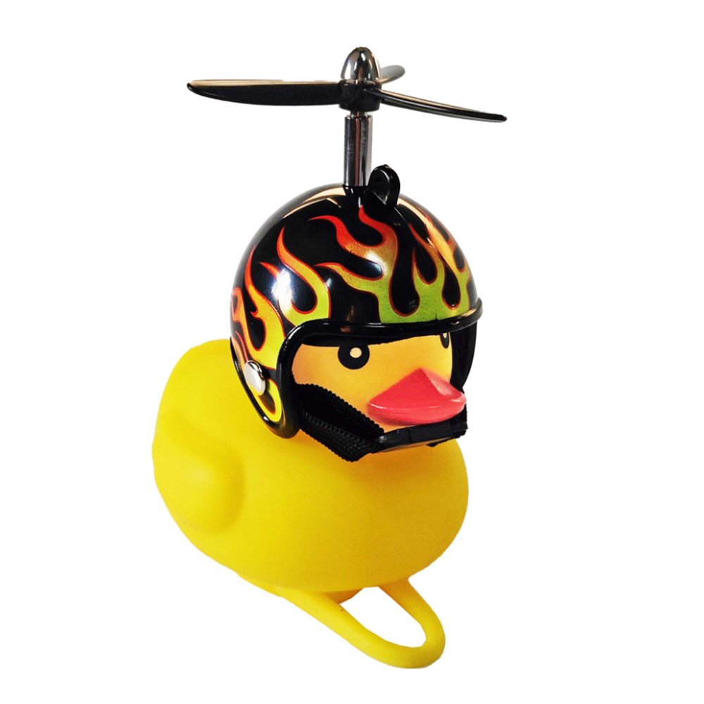 Fahrrad-Quietschentchen mit Helm