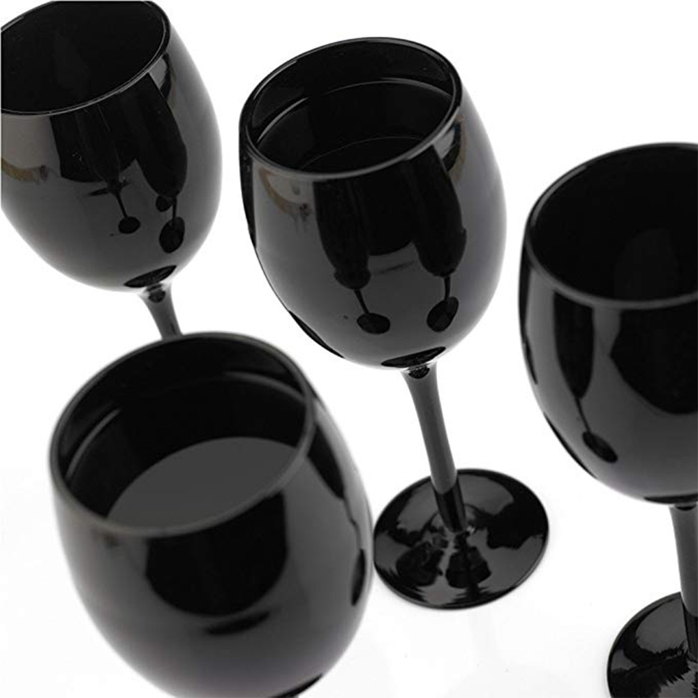 Schwarze Weingläser 4er-Set