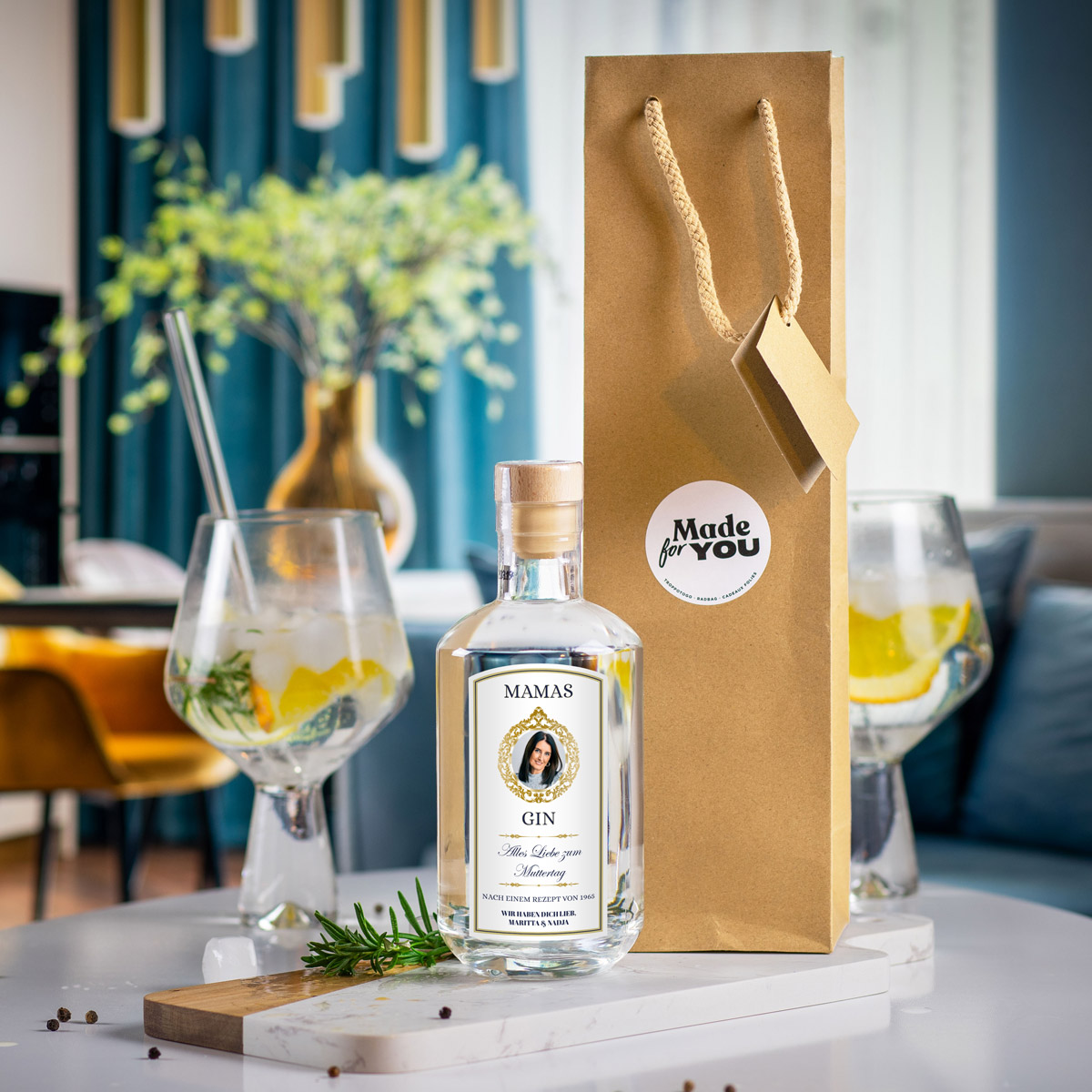 Personalisierbarer Gin zum Geburtstag