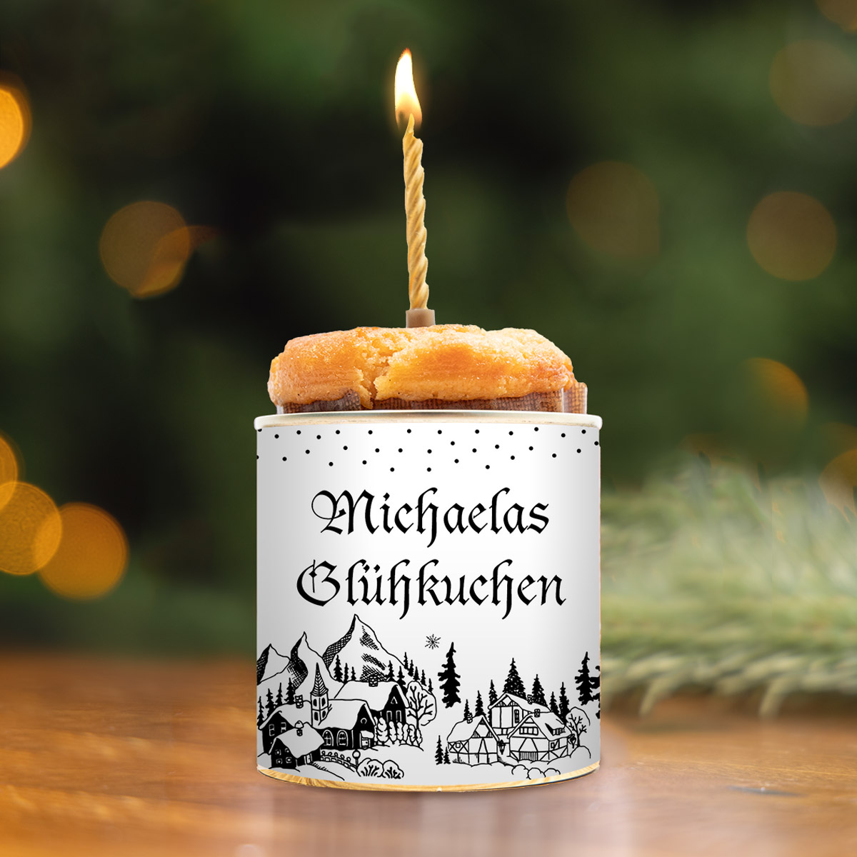Glühwein Cancake mit Text