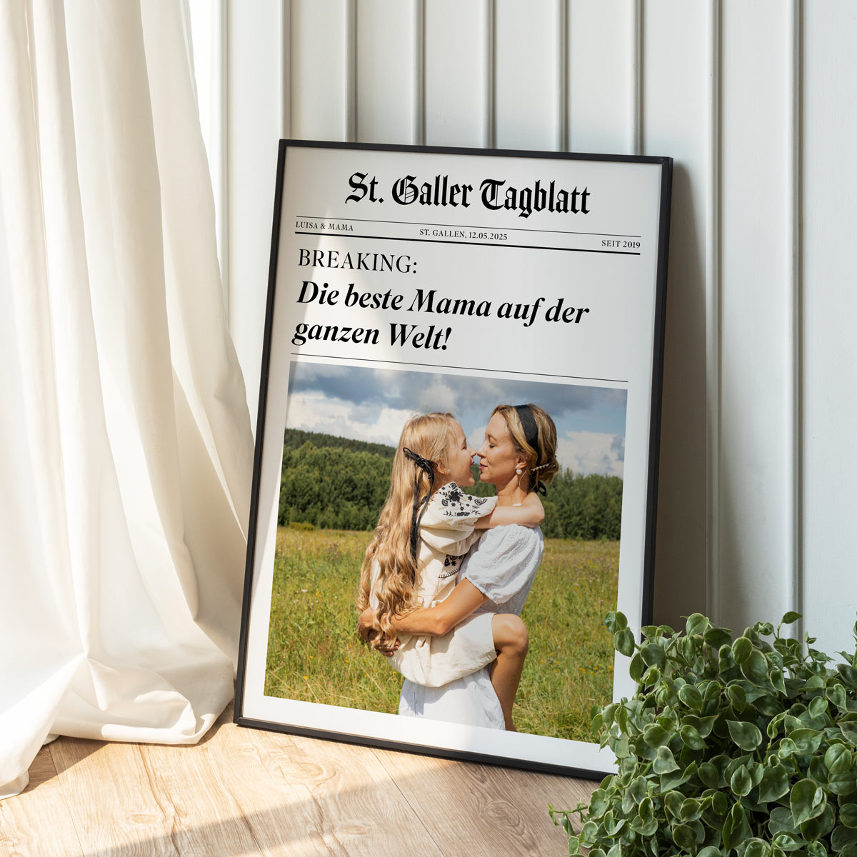 Personalisierbares Poster als Zeitung, Vatertagsgeschenk, Fotogeschenk, Geburtstagsgeschenk, Geschenke Frauen, Geschenke Freundin, Geschenk Schwester, Geschenk Mama, Witzige Geschenke, Romantische Geschenke, Hochzeitsgeschenk, Kleine Geschenke, Geschenk, Geschenkidee