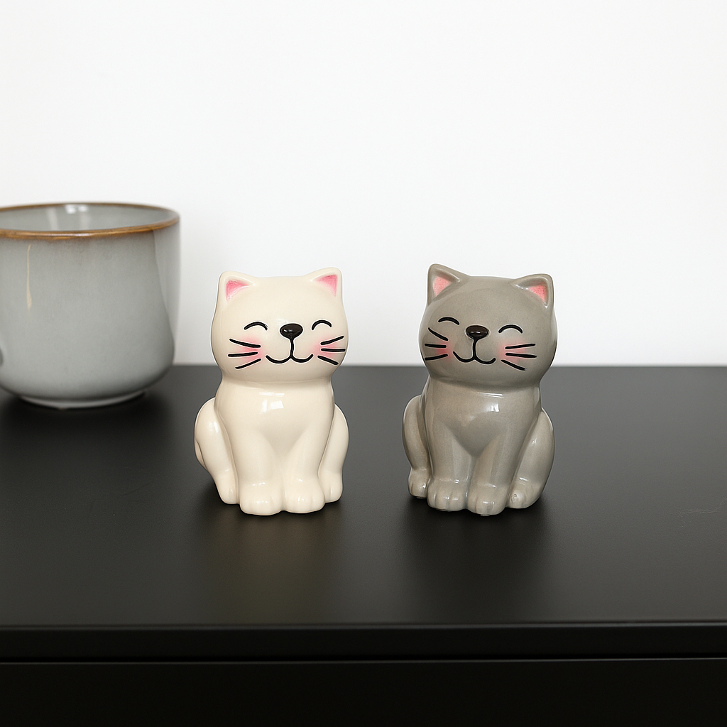 Katzen Salz- und Pfefferstreuer, Weihnachtsgeschenk, Witzige Geschenke, Romantische Geschenke, Hochzeitsgeschenk, Kleine Geschenke, Geschenk, Geschenkidee