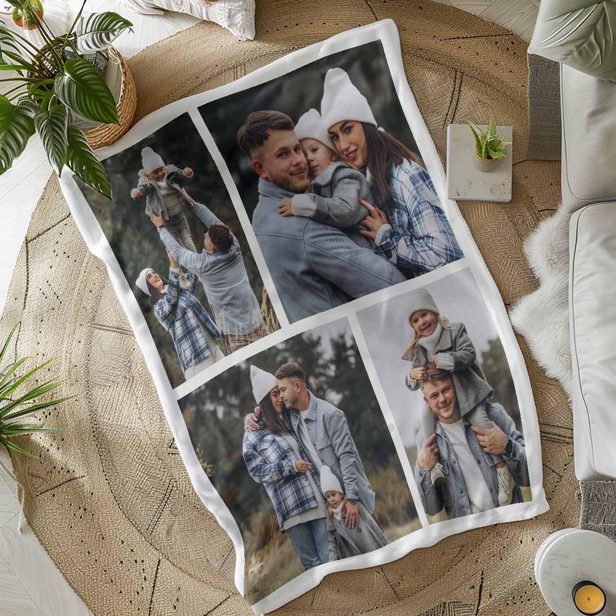 Personalisierbare Decke mit Fotocollage, Fotogeschenk, Geburtstagsgeschenk, Geschenk Mama, Romantische Geschenke, Hochzeitsgeschenk, Kleine Geschenke, Geschenk, Geschenkidee