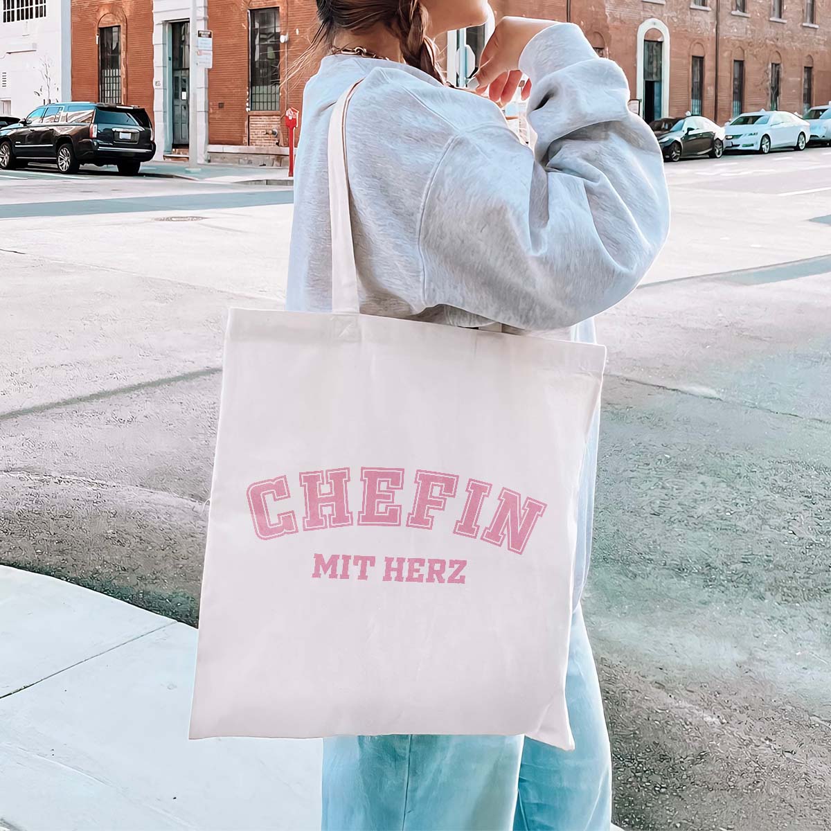 Personalisierbarer College Jutebeutel, Kleine Geschenke, Geschenk, Geschenkidee