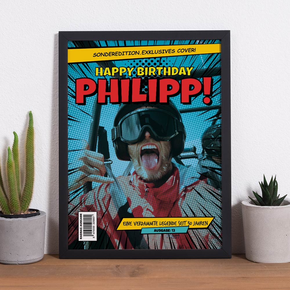 Personalisierbares Poster im Comic-Stil, Vatertagsgeschenk, Geschenk Papa, Fotogeschenk, Geburtstagsgeschenk, Witzige Geschenke, Romantische Geschenke, Hochzeitsgeschenk, Geschenk, Geschenkidee