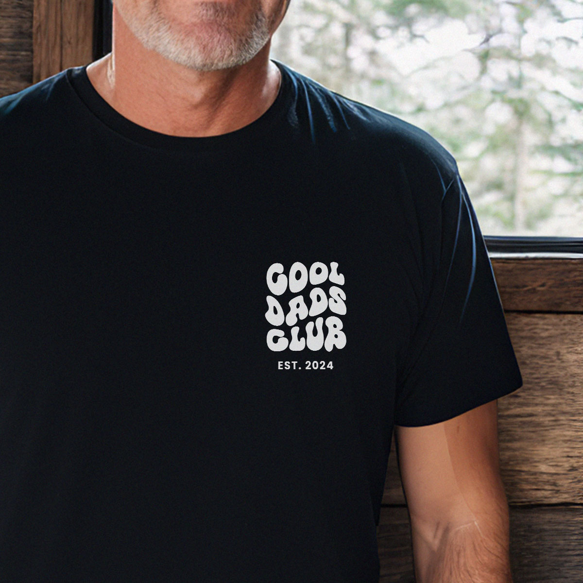Personalisierbares T-Shirt Cool Moms & Dads Club, Vatertagsgeschenk, Geschenk Papa, Geburtstagsgeschenk, Geschenk Männer, Geschenk Freund, Geschenk Bruder, Geschenk Mama, Witzige Geschenke, Kleine Geschenke, Geschenk, Geschenkidee