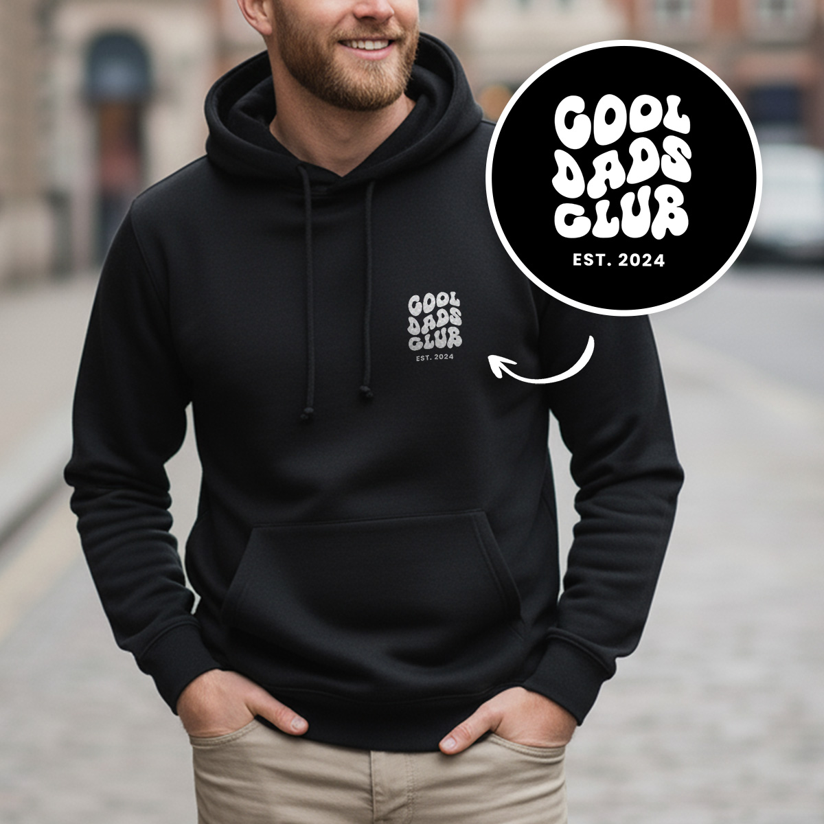 Personalisierbarer Kapuzenpullover Cool Moms & Dads Club, Weihnachtsgeschenk, Witzige Geschenke, Romantische Geschenke, Hochzeitsgeschenk, Kleine Geschenke, Geschenk, Geschenkidee