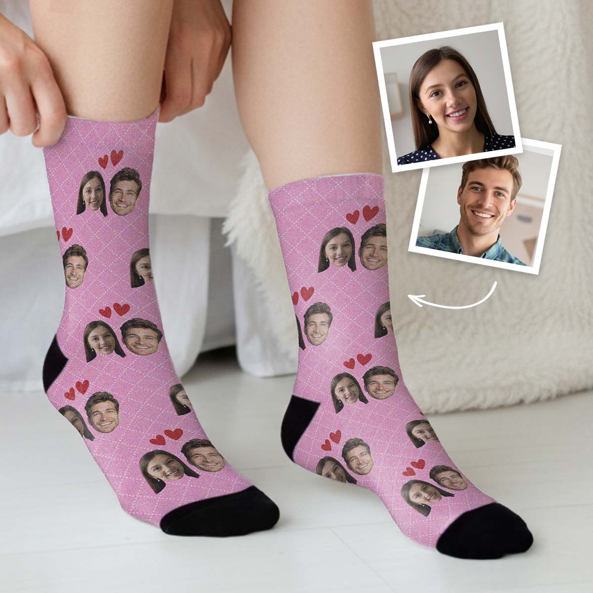 Personalisierbare Liebespaar Socken, Valentinstag Geschenk, Witzige Geschenke, Romantische Geschenke, Hochzeitsgeschenk, Geschenk, Geschenkidee