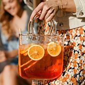 Glas Handtasche