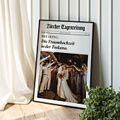 Personalisierbares Poster als Zeitung