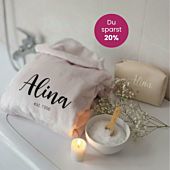 Geschenkset Bademantel und Kosmetiktasche