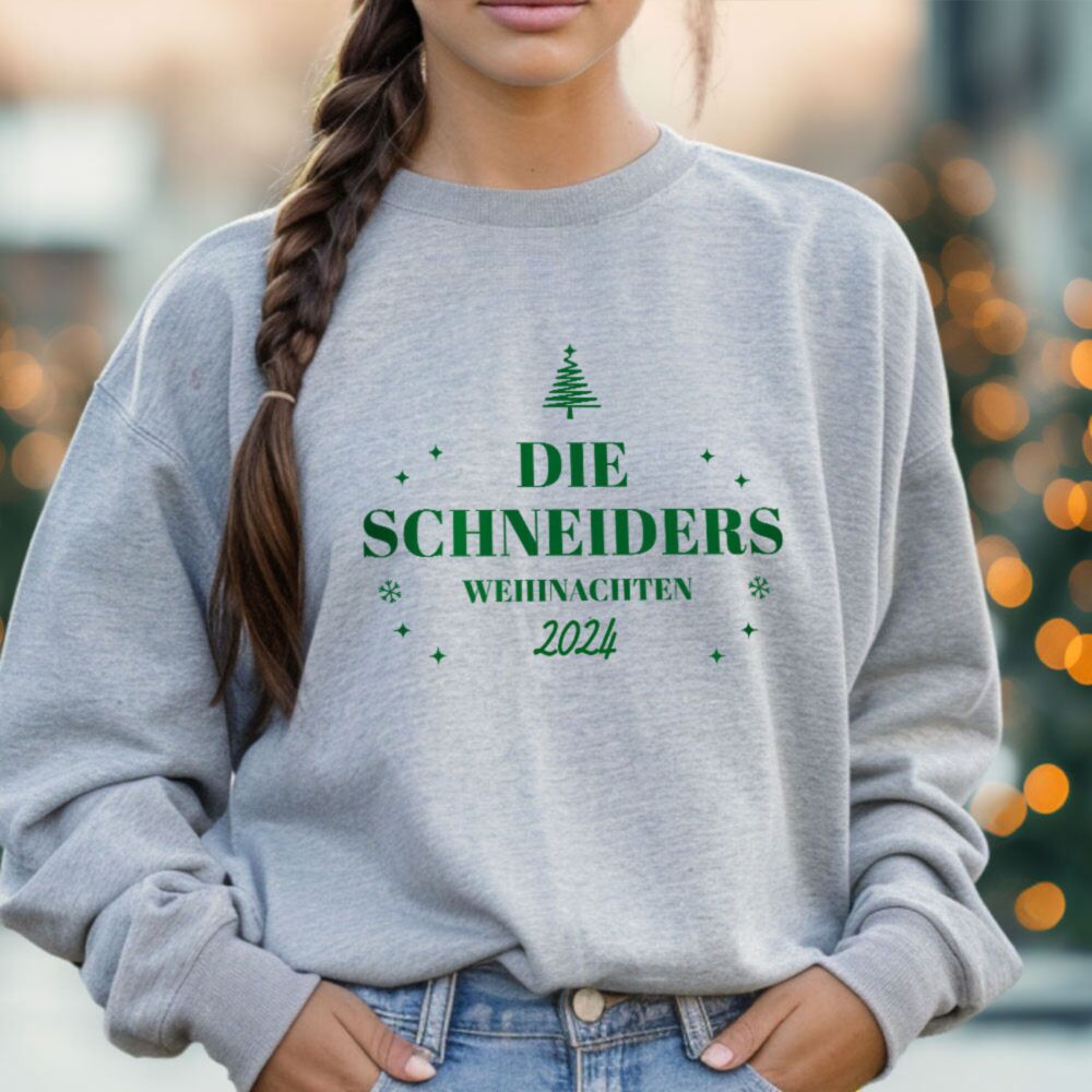 Personalisierbarer Weihnachtspullover