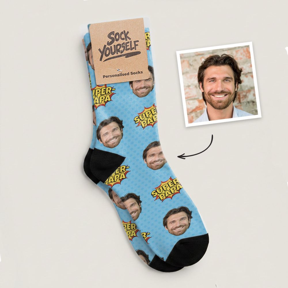 Personalisierbare Socken für Mama oder Papa