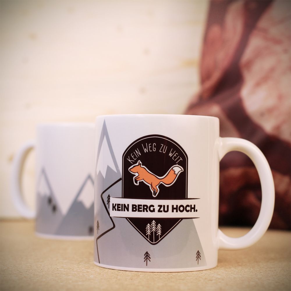 Personalisierbare Berg-Fuchs Tasse
