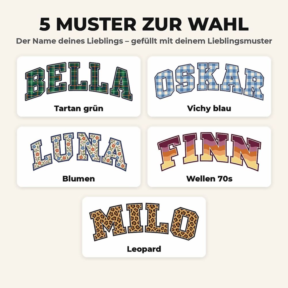 Personalisierter Hoodie mit Haustier-Foto, Name und Jahr im College Design