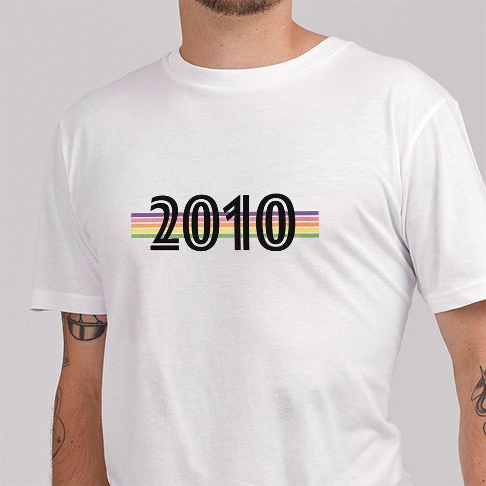 Personalisierbares T-Shirt mit Jahreszahl