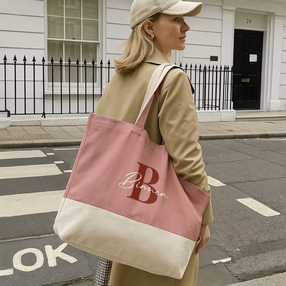 Personalisierbare Tasche mit Monogramm Personalisierbare Tasche mit Monogramm