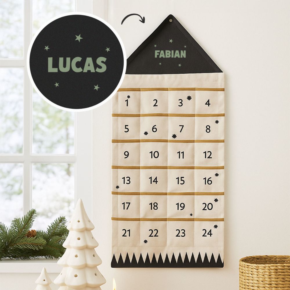 Personalisierbarer Adventskalender mit Name