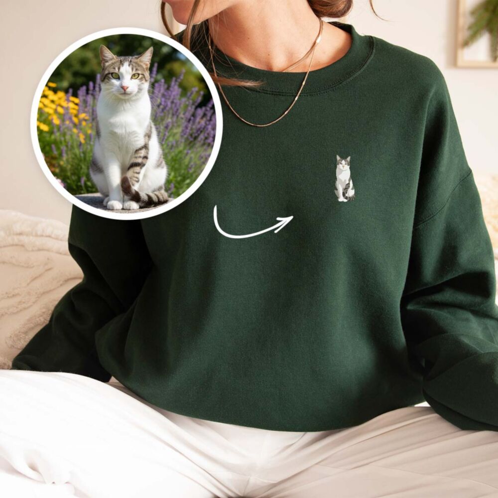 Personalisierter Pullover mit deiner kleinen Haustier-Illustration