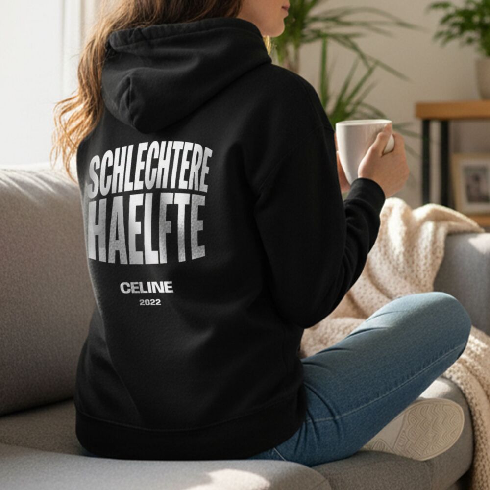 Personalisierter Kapuzenpullover mit Name - Schlechtere Hälfte