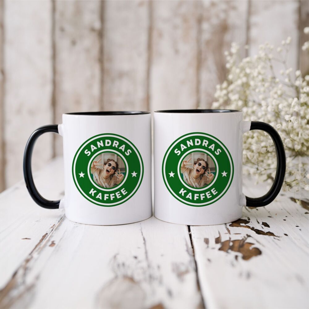 Personalisierbare Tasse mit Foto und Namen