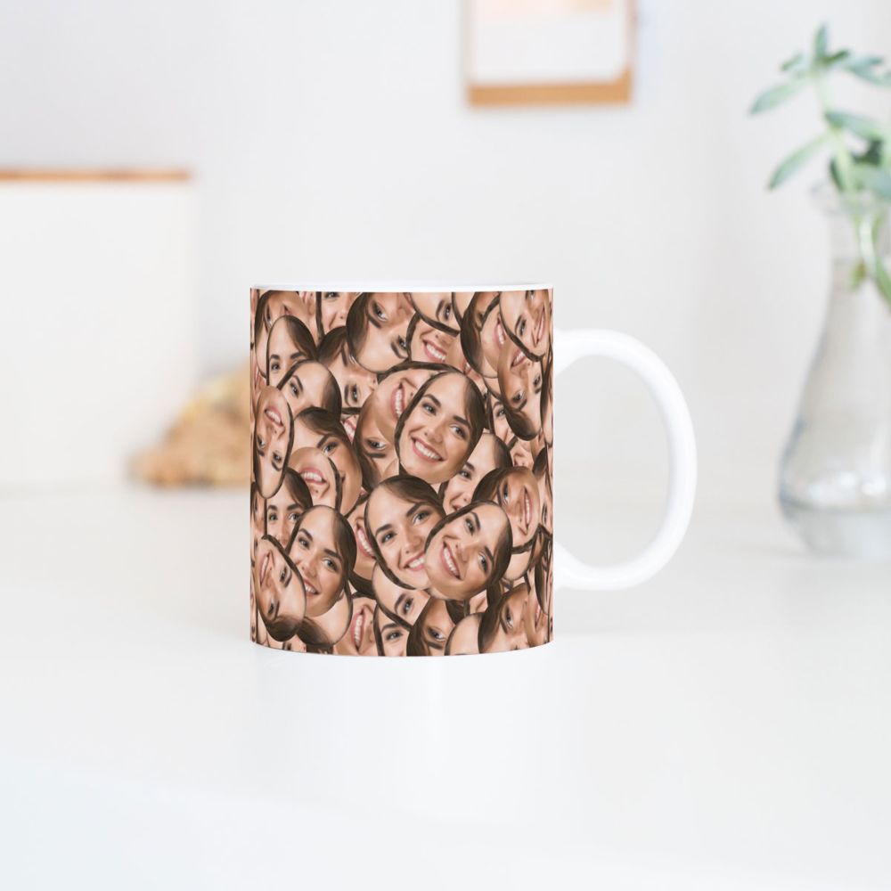 Personalisierbare Tasse mit Gesicht
