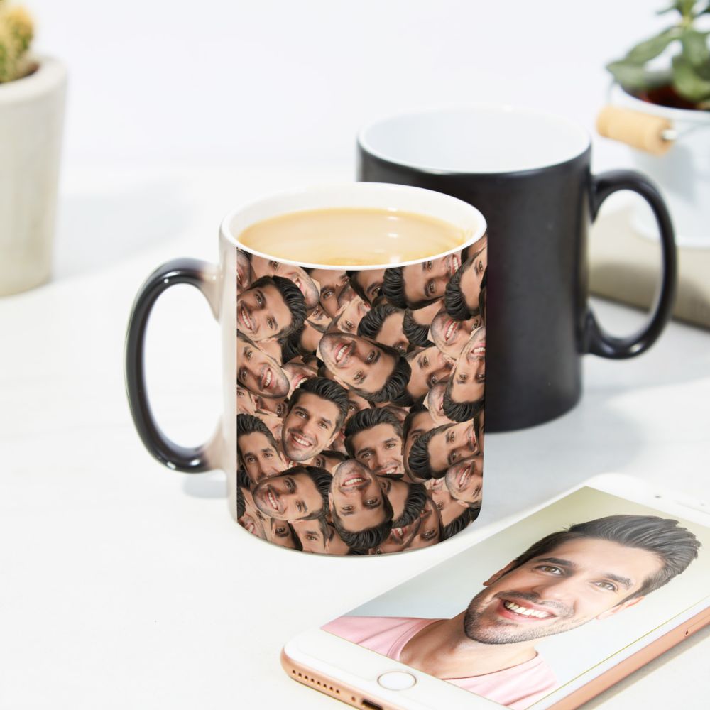 Personalisierbare Tasse mit Gesicht