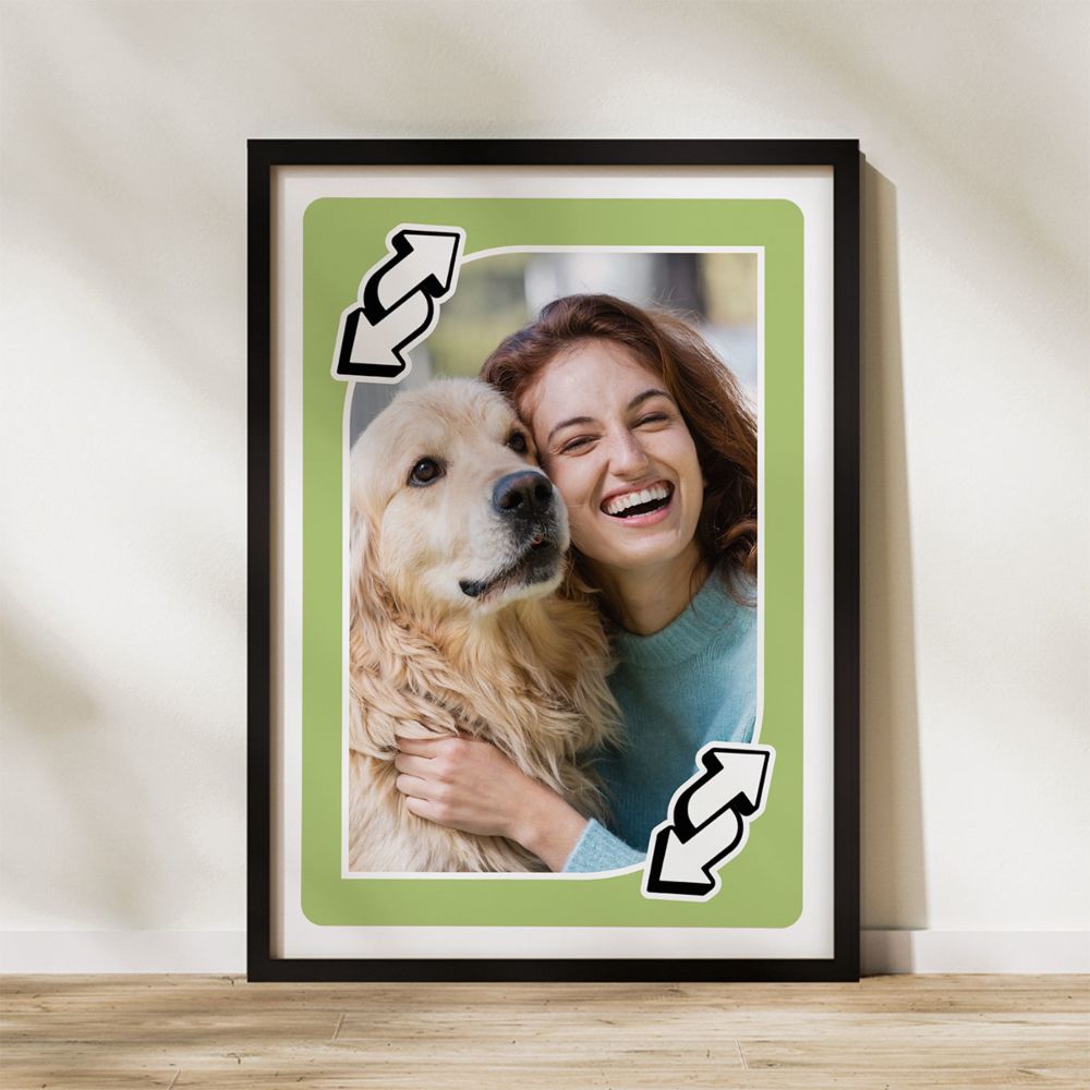 Personalisierbares Poster Spielkarte mit Foto