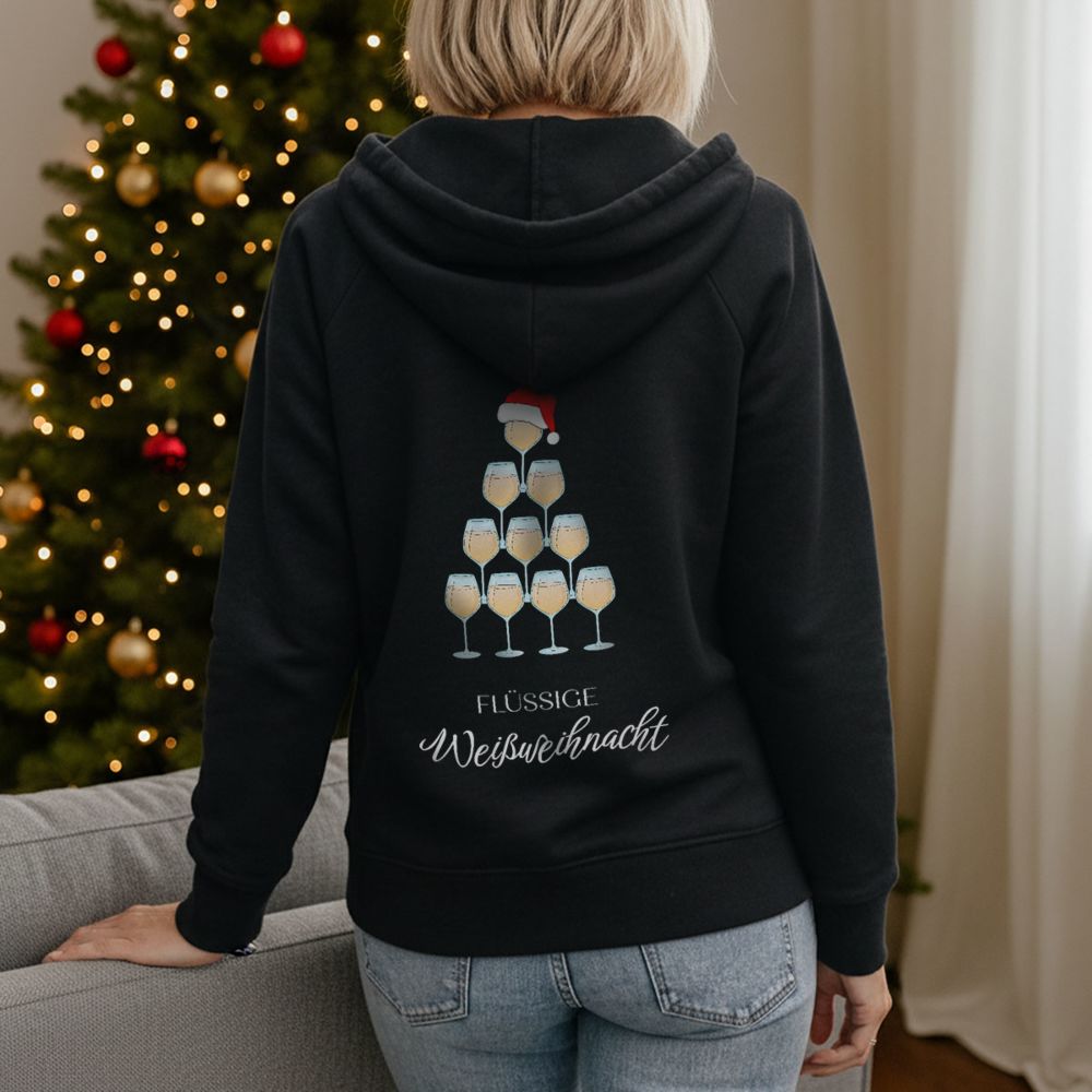 Personalisierbarer Wein Weihnachtskapuzenpullover