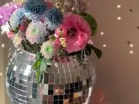 Discokugel Blumentopf