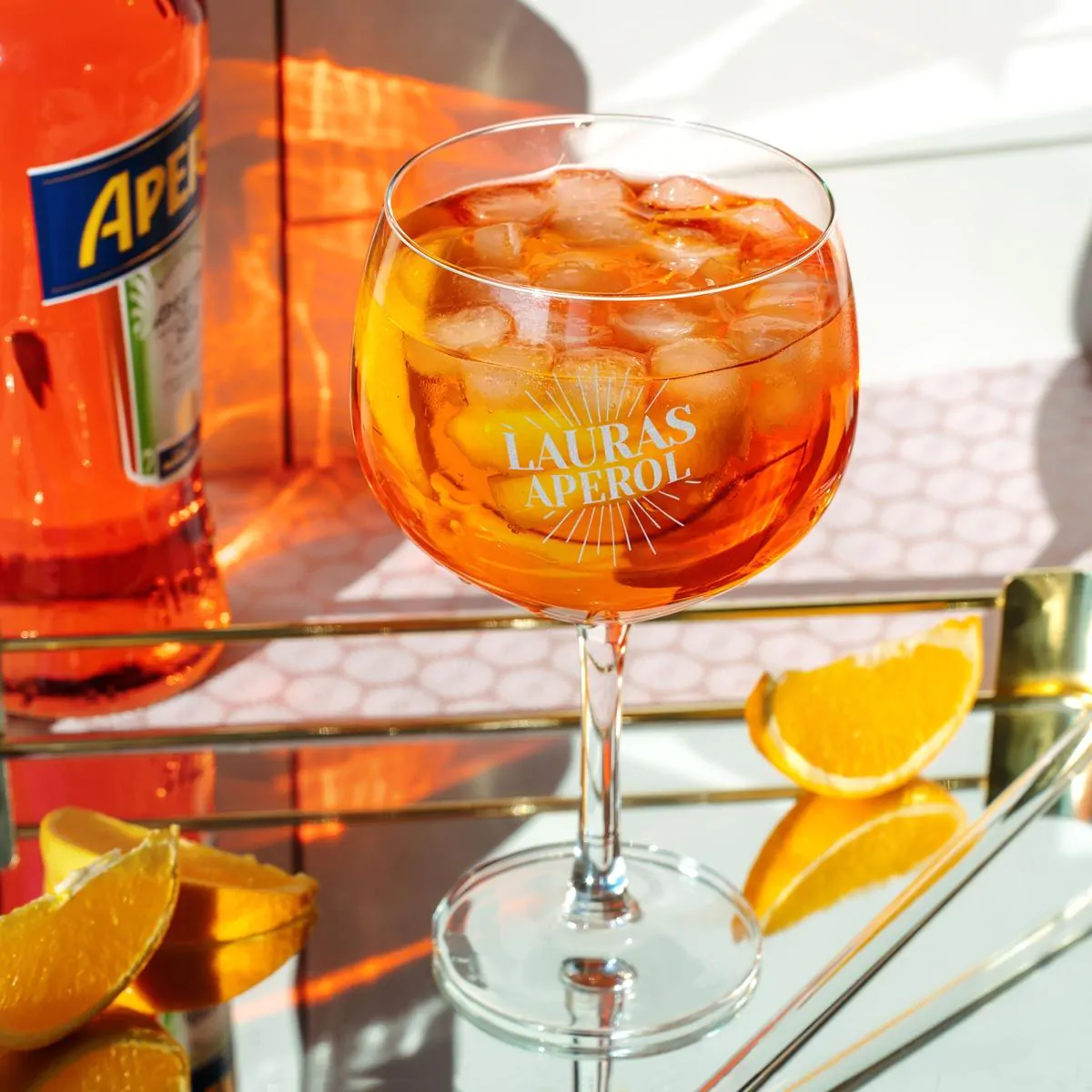 Personalisierbares Aperol Spritz Glas mit Name
