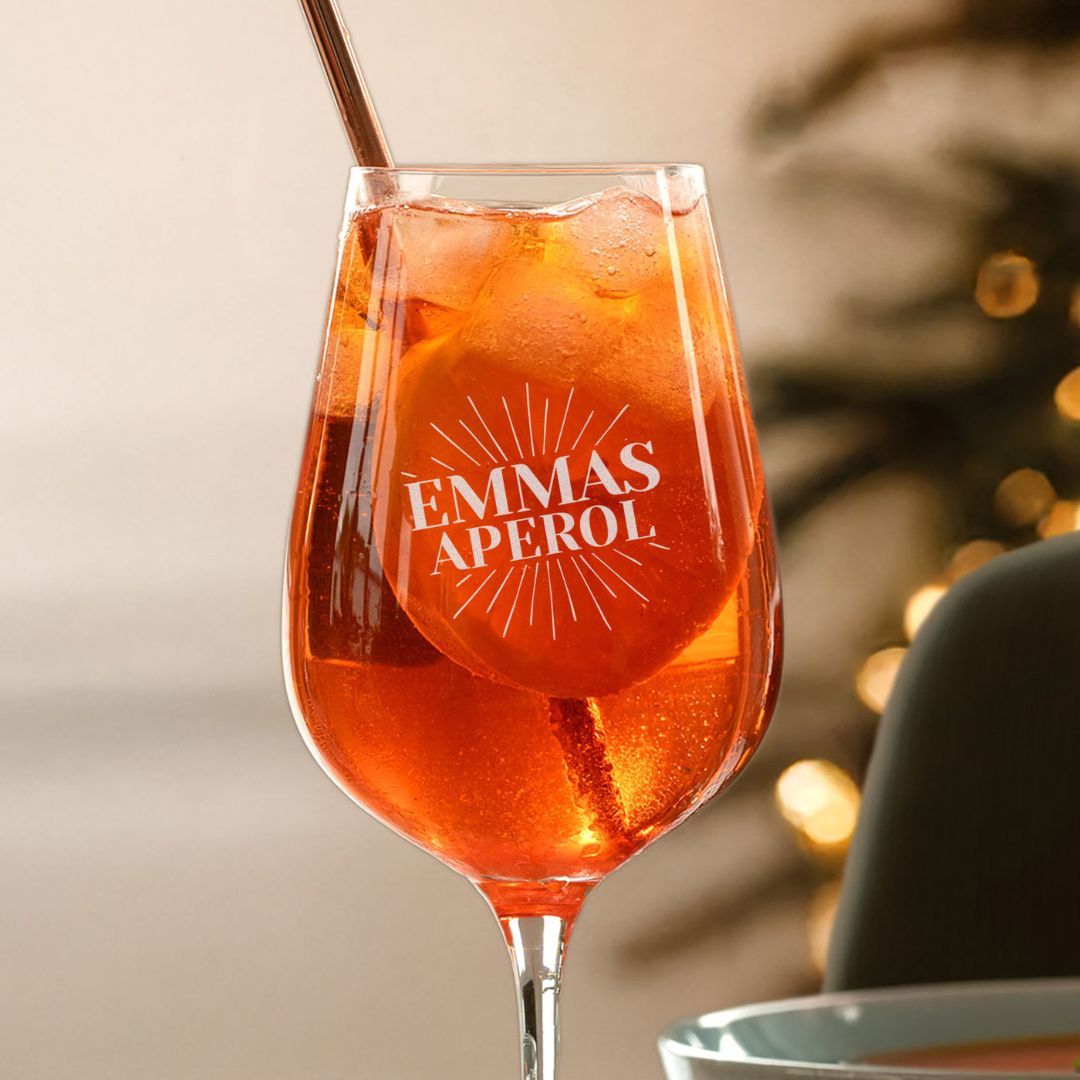 Personalisierbares Aperol Spritz Glas mit Name