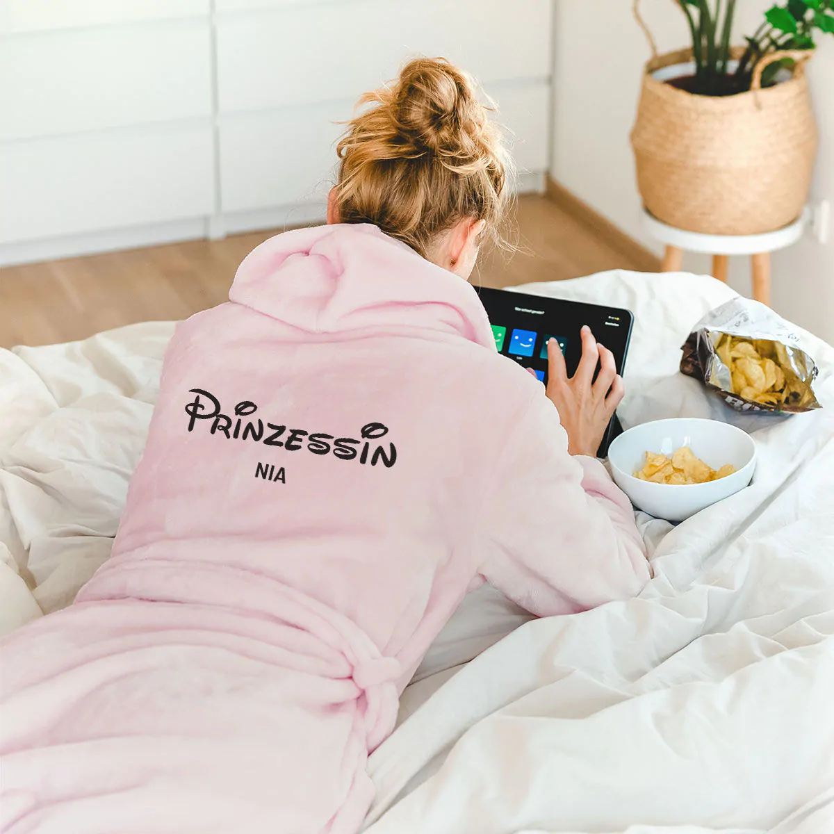 Personalisierbarer Bademantel Prinzessin