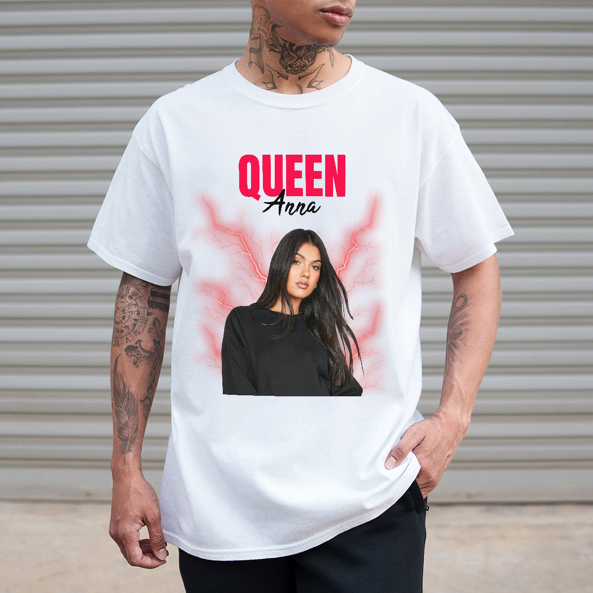 Personalisierbares Vintage Bootleg T-Shirt