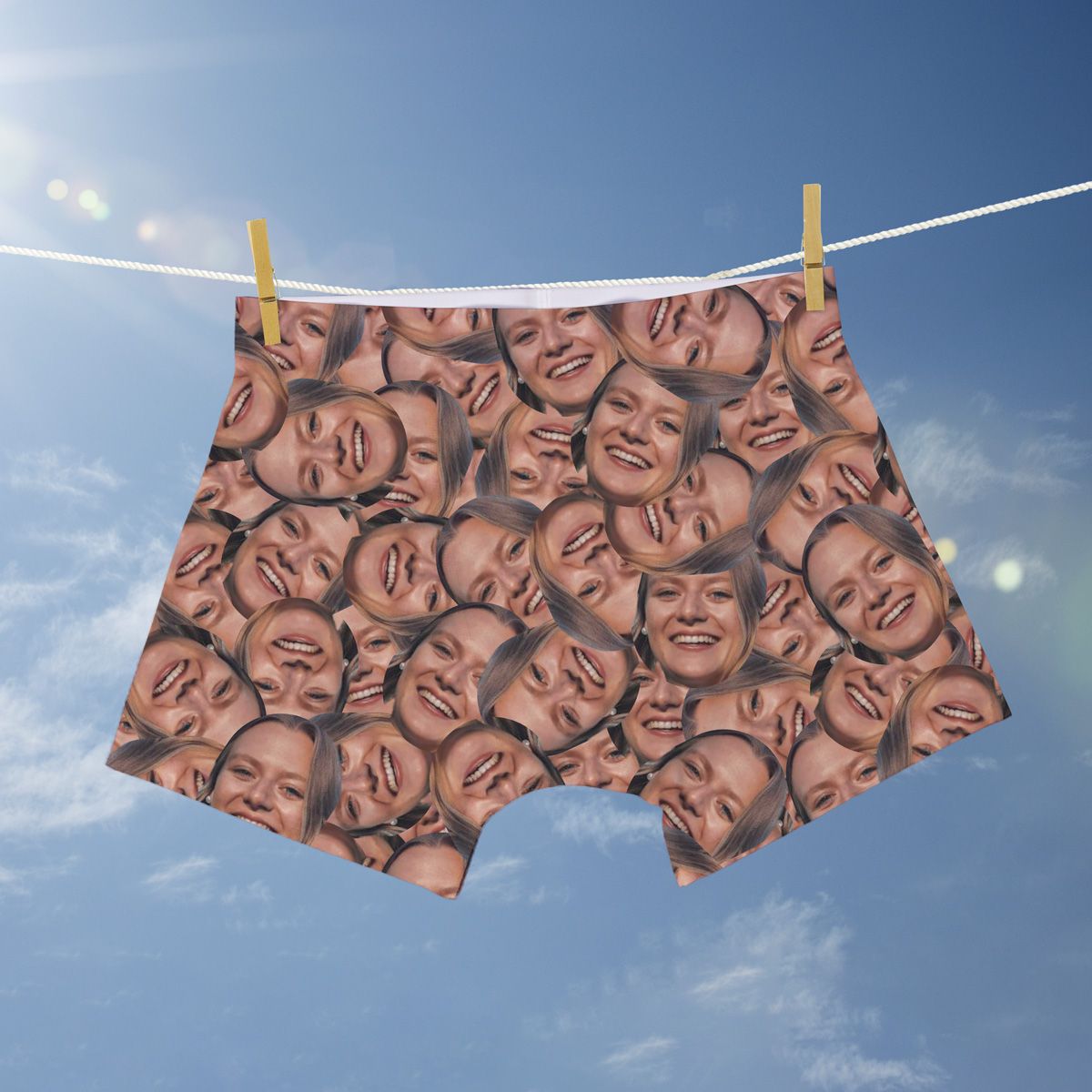 Boxershorts mit Gesicht