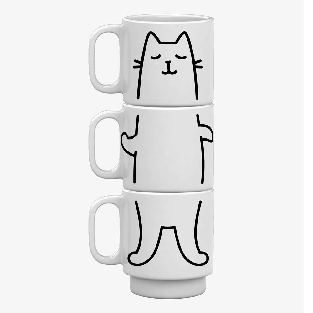 Yoga Katzen Tassen Set