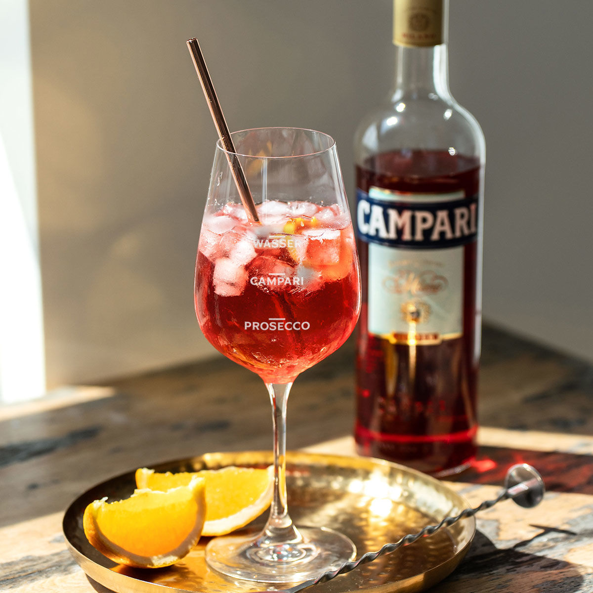 Personalisierbares Campari Glas