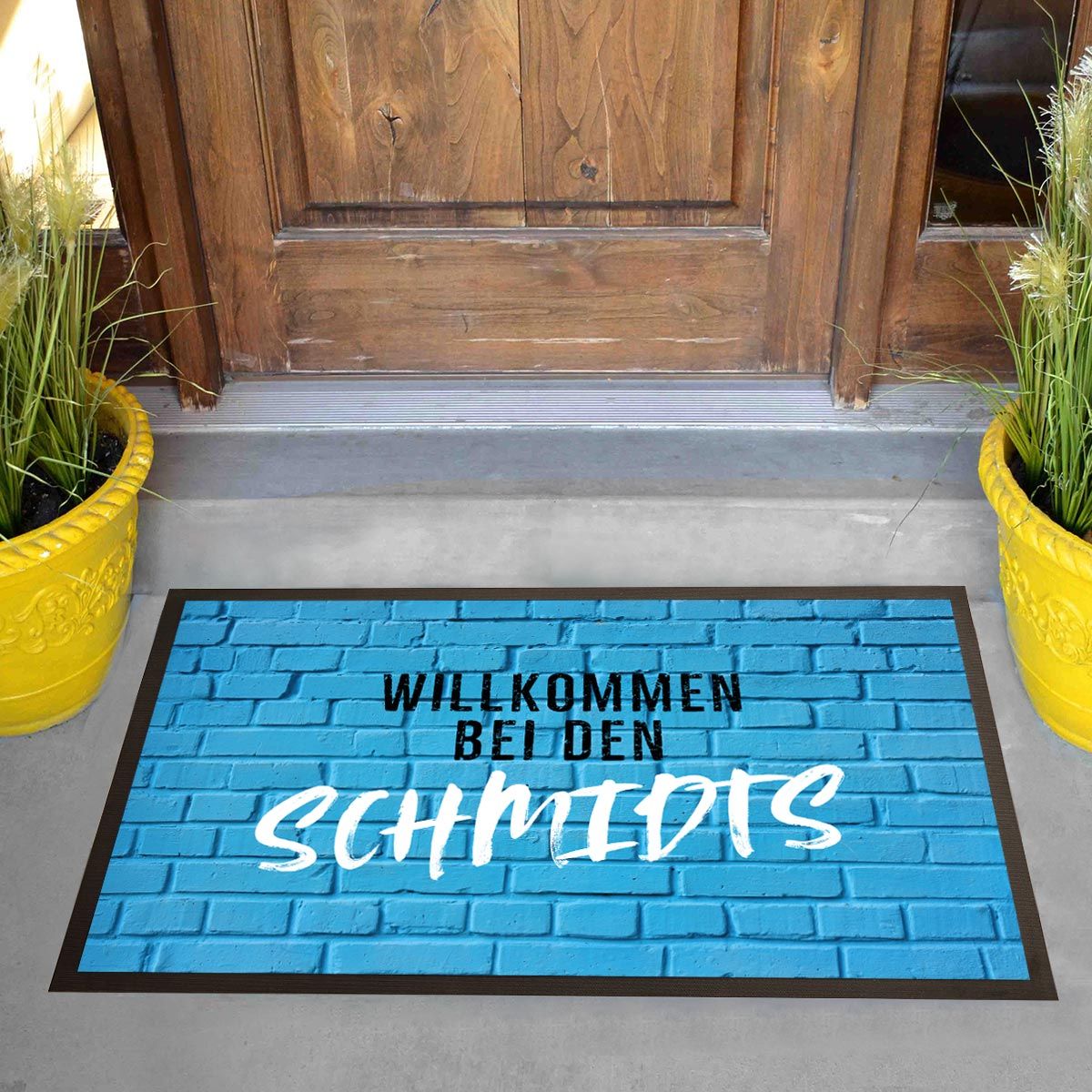 Personalisierbare Farbige Fußmatte