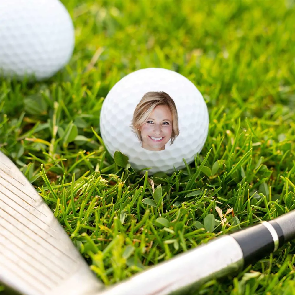 Personalisierbare Golfbälle 3er Set mit Gesicht