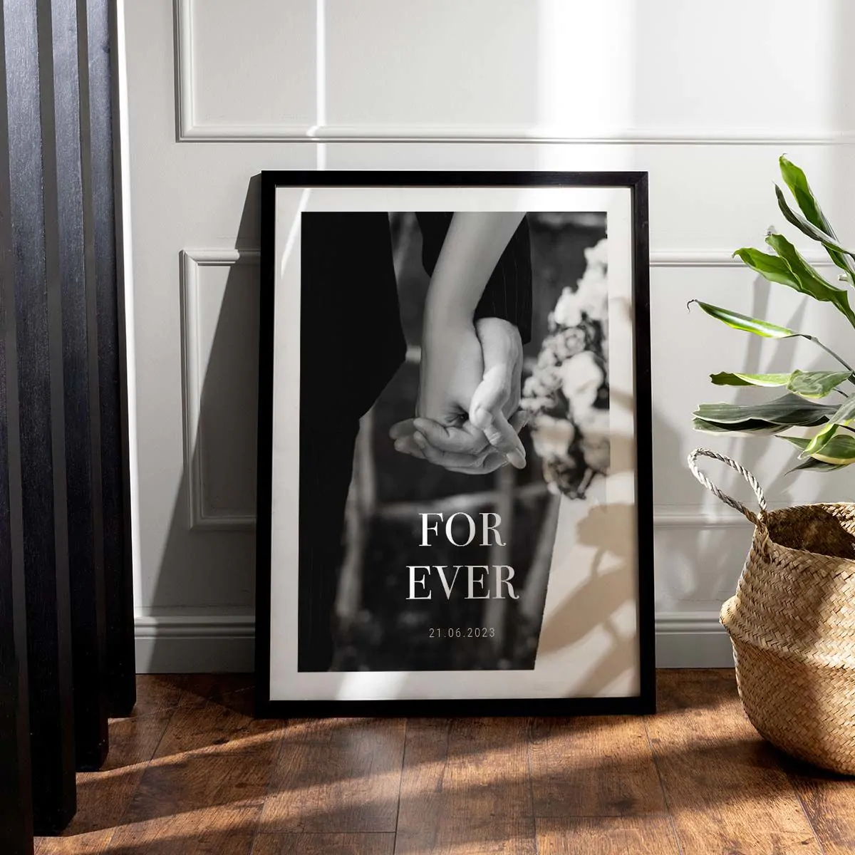 Personalisierbares Fotoposter mit Text
