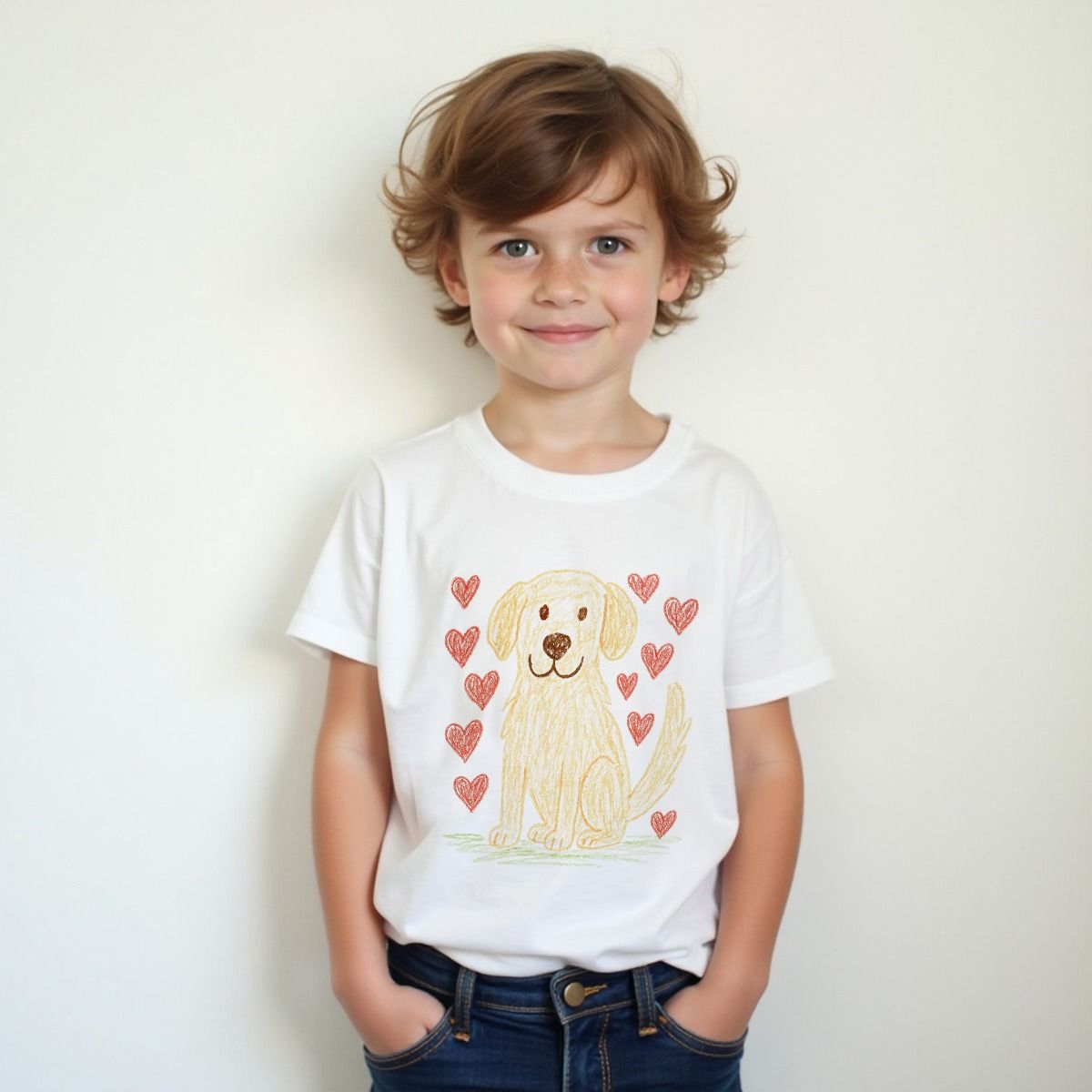 Personalisierbares Kinder T-Shirt mit deiner Zeichnung