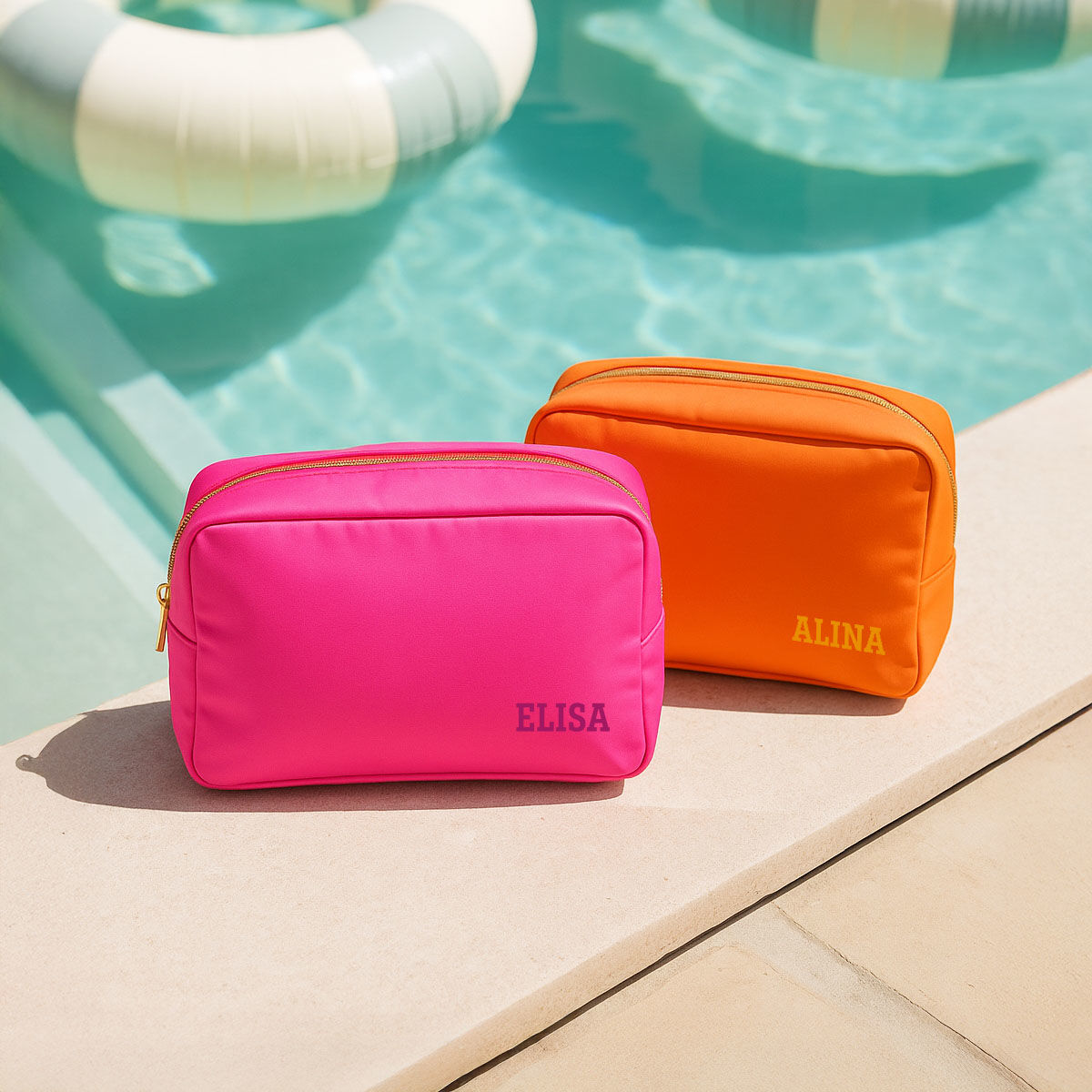 Personalisierbare Reisetasche mit zwei Zeilen